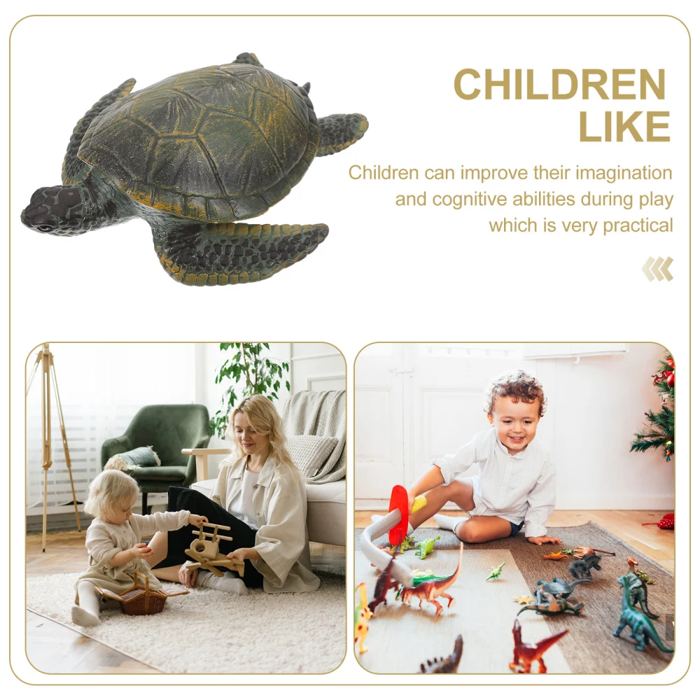 Realistic Solid Simulation Turtle Model Toy Ornament for Home Desktop Using