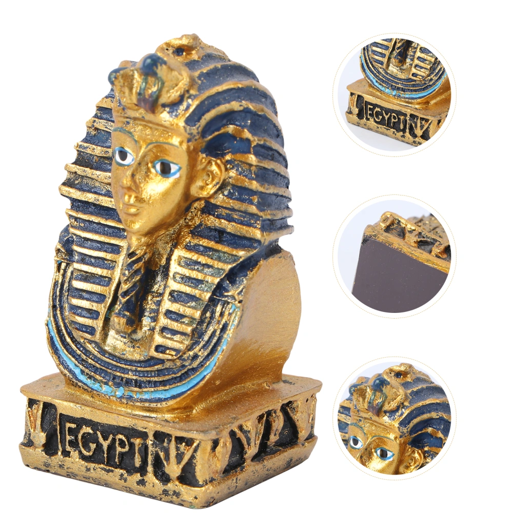 1pc Egyptian Pharaoh Tutankhamun Resin Crafts Decorations Pharaoh King Decor