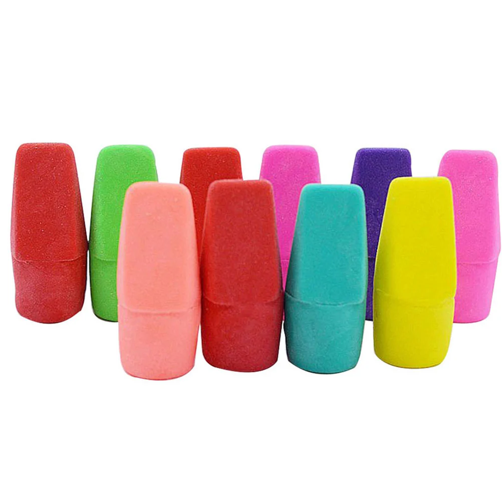 110PCS Pencil Eraser Colorful Erasers Students Stationery Gifts for Kids School Supplies (Random Color)