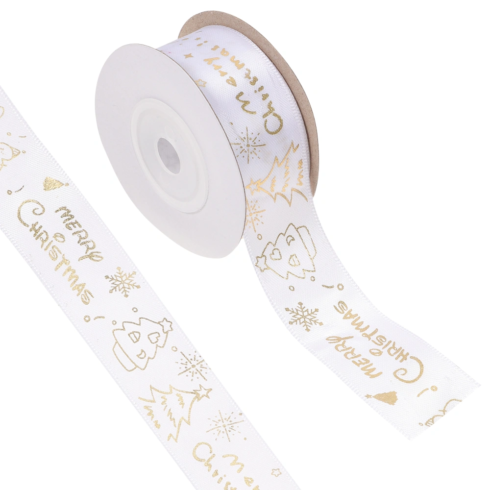 1 Roll Christmas Gift Ribbon Christmas Wrapping Ribbon Bow Making Ribbon Christmas Supplies