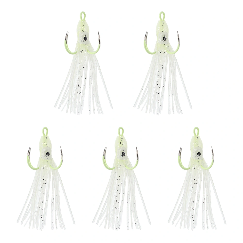 5PCS  Luminous Fishing Baits Fishing Lures Artificial Squid Fishing Lures Baits