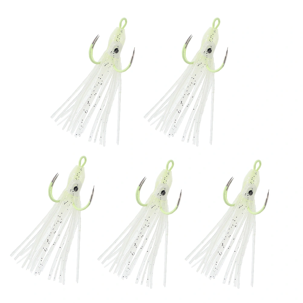 5PCS  Luminous Fishing Baits Fishing Lures Artificial Squid Fishing Lures Baits