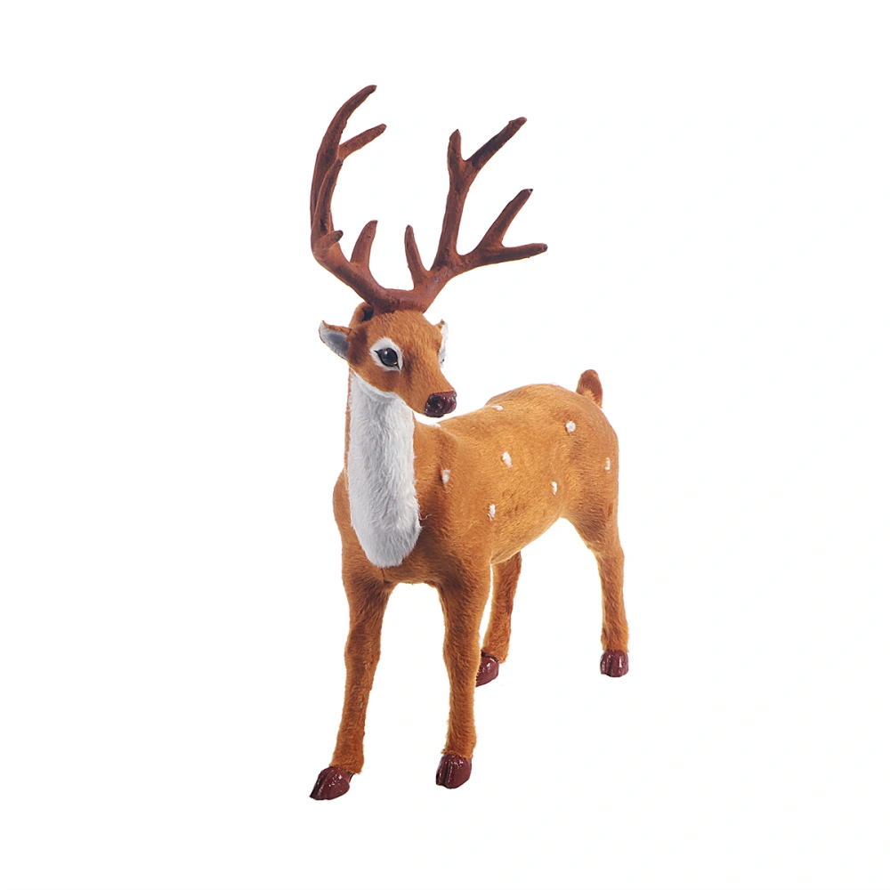 5.9 Inch Christmas Deer Elk Props Plush Simulation Kitchen Living Room Bedroom Party Home Decoration