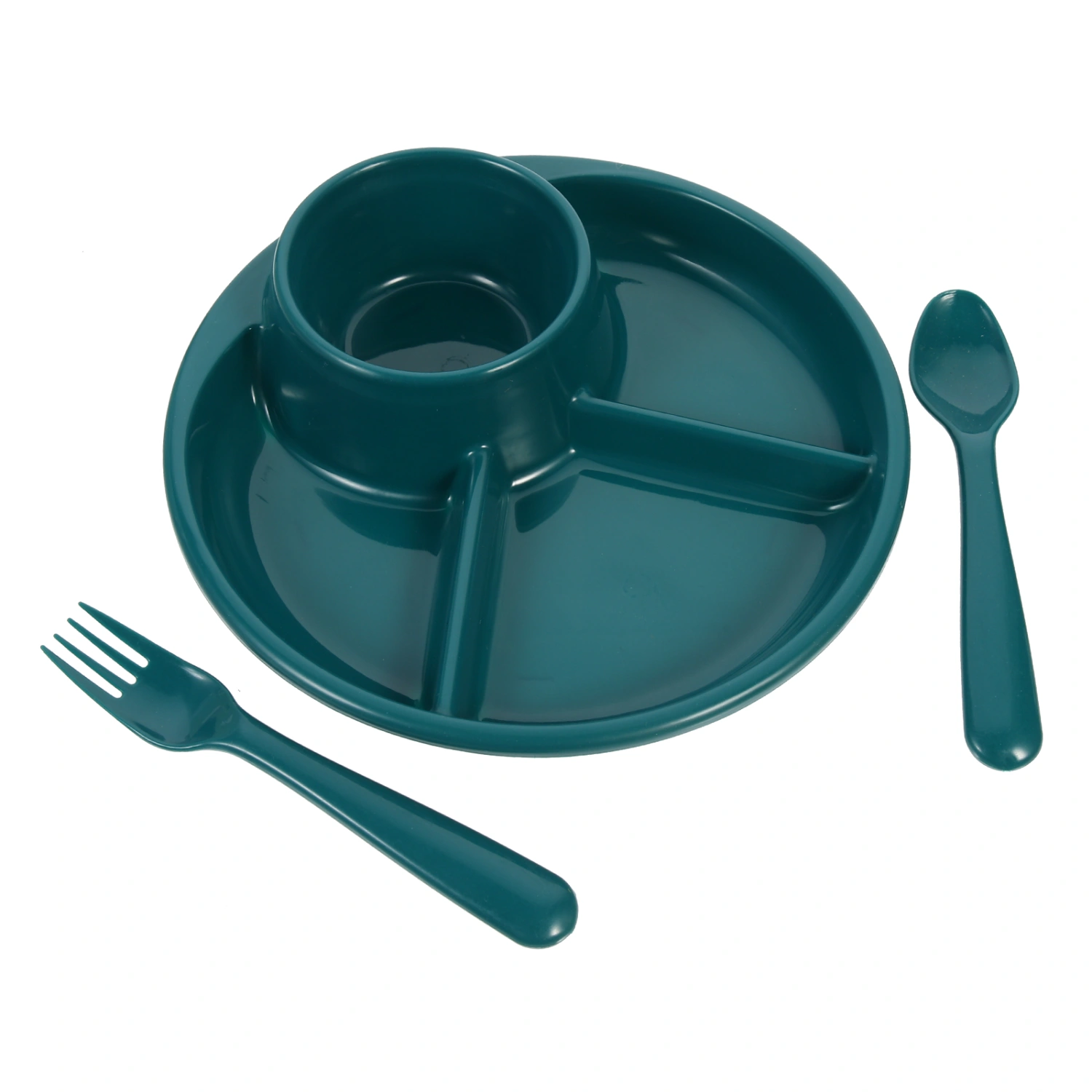 1 Set Baby Food Container Plastic Food Container Toddler Food Plate Divided Food Dish