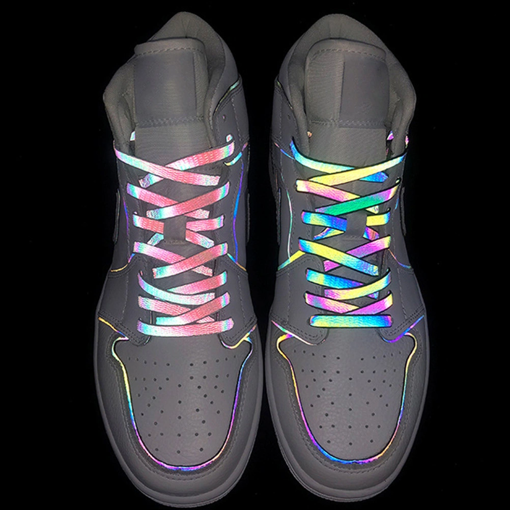 2 Pairs Luminous Shoelaces Colorful Shoelace Shoe Tie Reflective Shoelace
