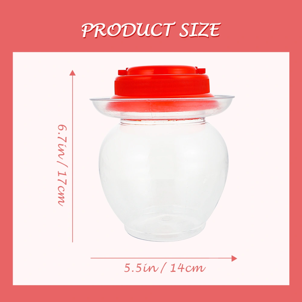 2Pcs Household Pickle Jar Plastic Pickle Vegetable Can Kitchen Sealing Pickles Can