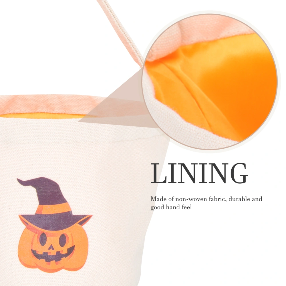 Cloth Candy Basket Handheld Candy Bucket Candy Basket for Halloween Party