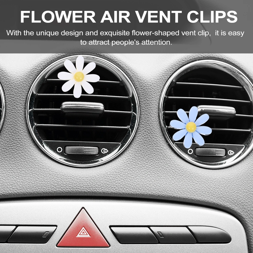 11pcs Car Interior Decoration Flower Air Freshener Car Clips Flowers Car Charm