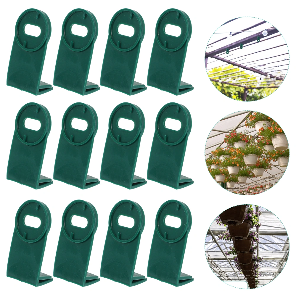 50Pcs Greenhouse Fixing Clip Aluminium Greenhouse Netting Clip Hanger Hook