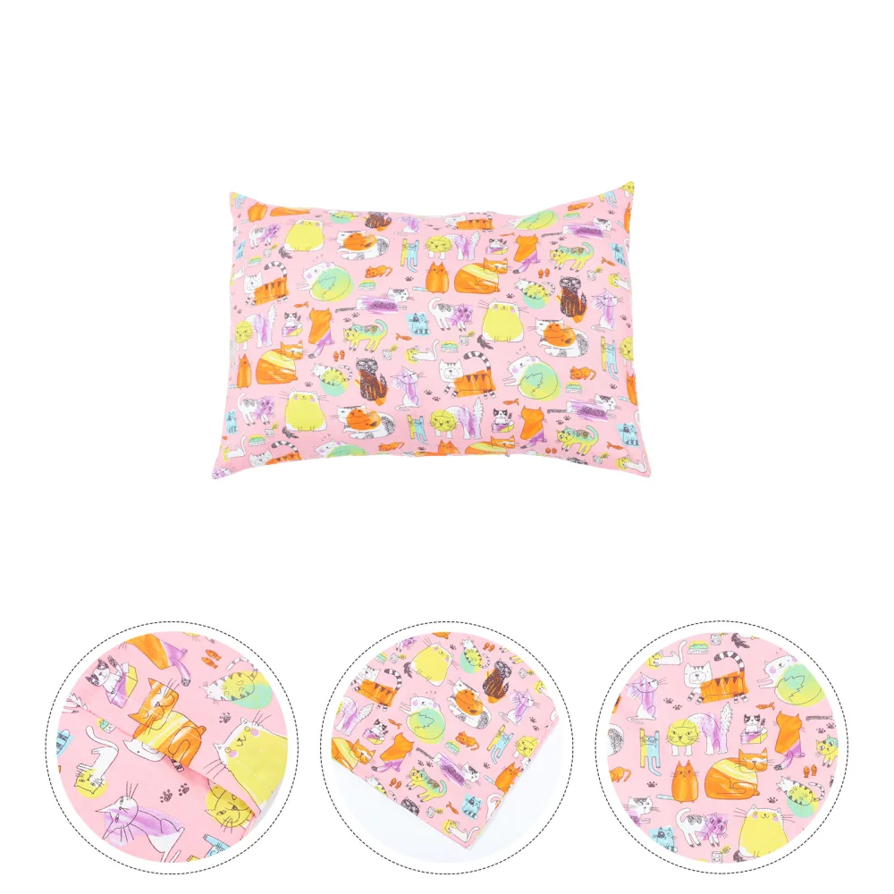 Cartoon Pillow Cover Patterned Pillow Case Kids Cotton Sleeping Pillow Case