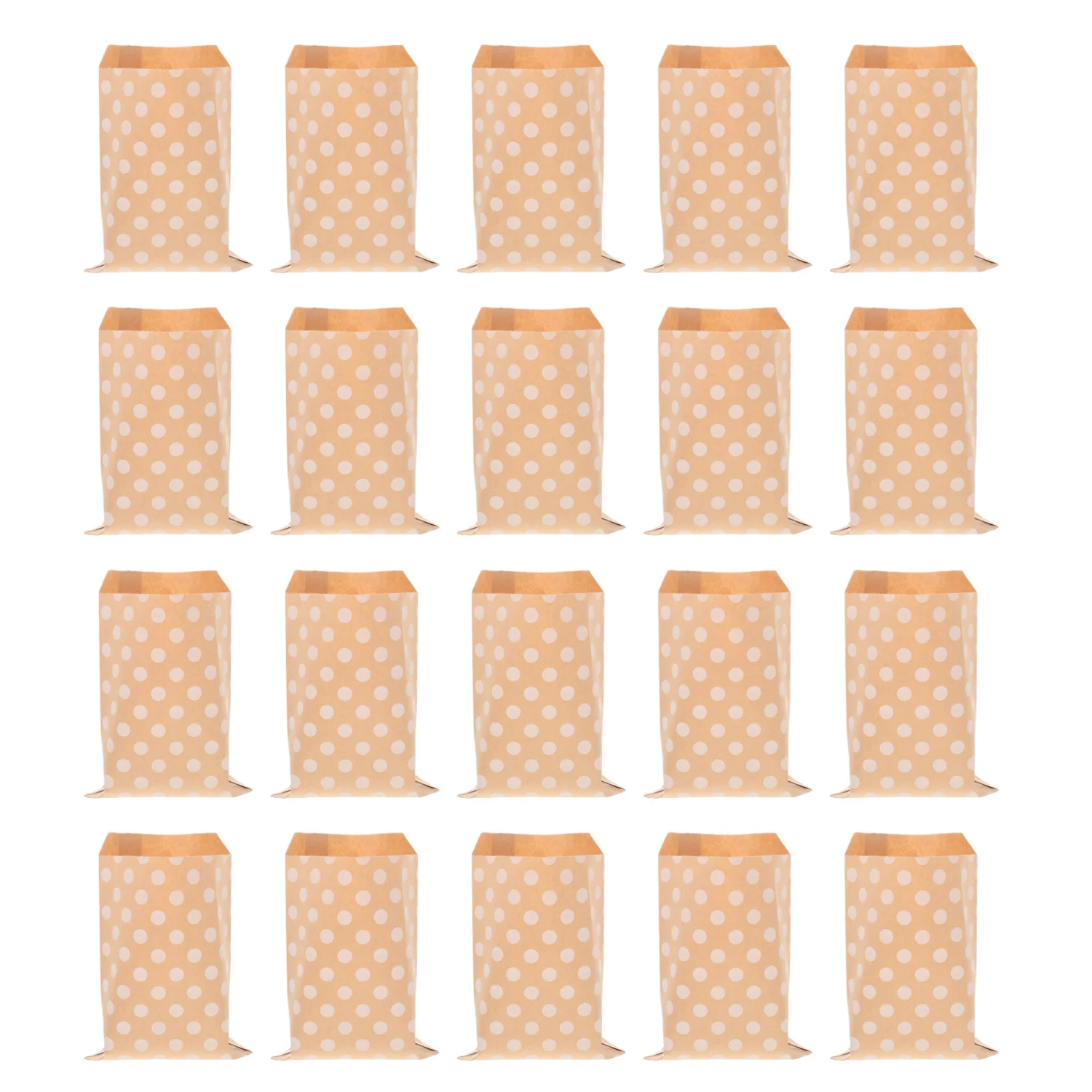 50Pcs Candy Packing Paper Bags Party Favors Bags Small Paper Bags Baking Food Wrapping Bags