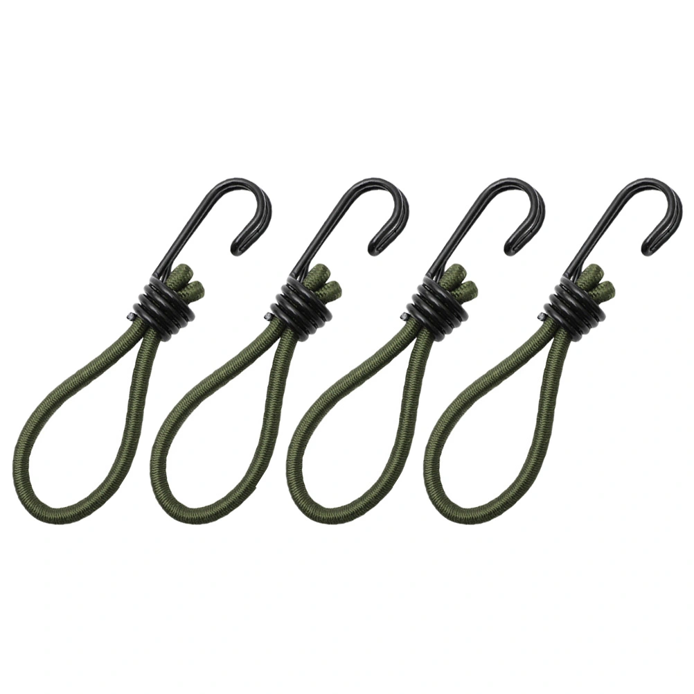 4Pcs Tent Bungee Cords Outdoor Elastic Rope Hook Camping Tent Accessories