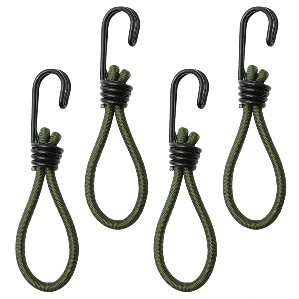 4Pcs Tent Bungee Cords Outdoor Elastic Rope Hook Camping Tent Accessories
