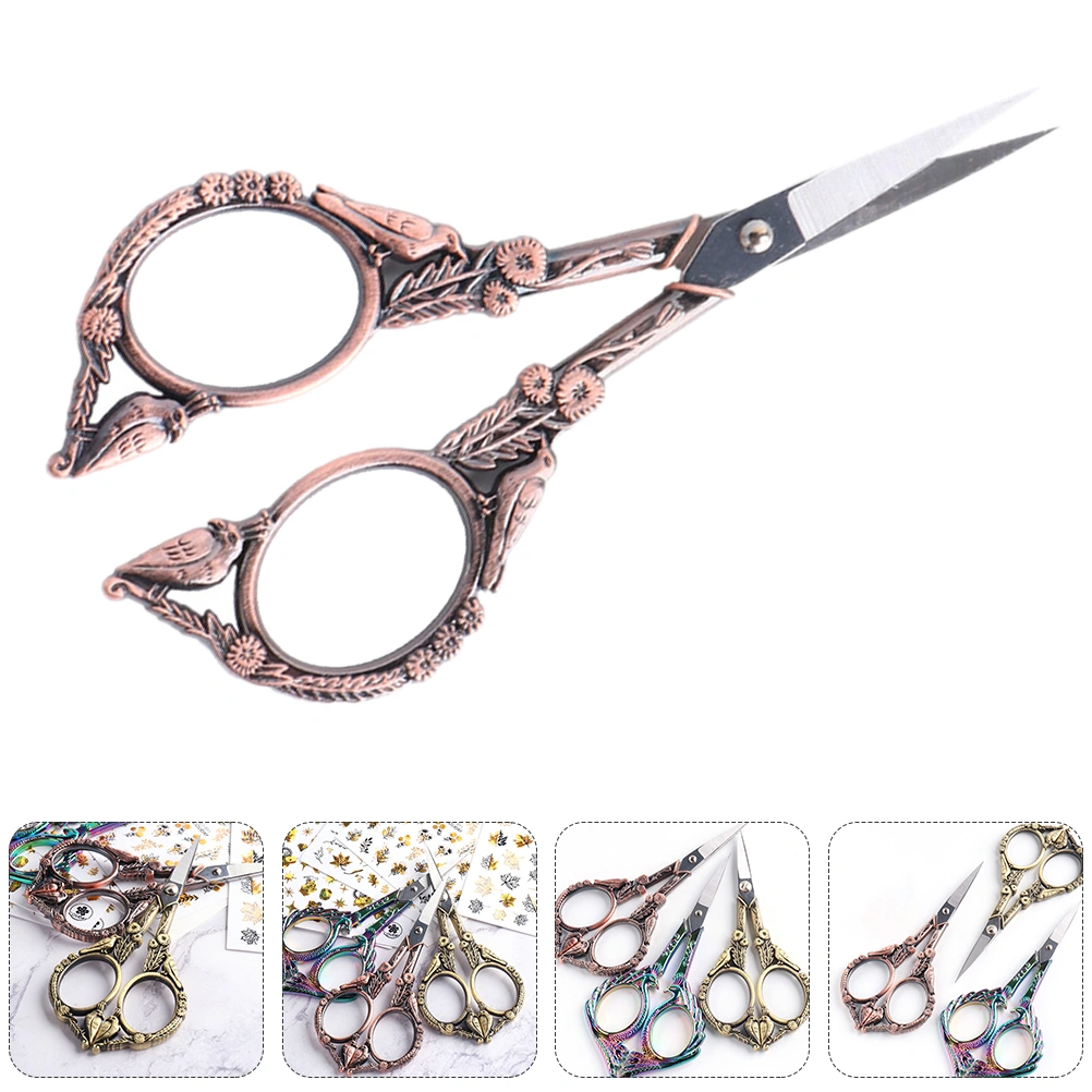1pc Stainless Steel Scissors Multipurpose Scissors Bird Modeling Scissors
