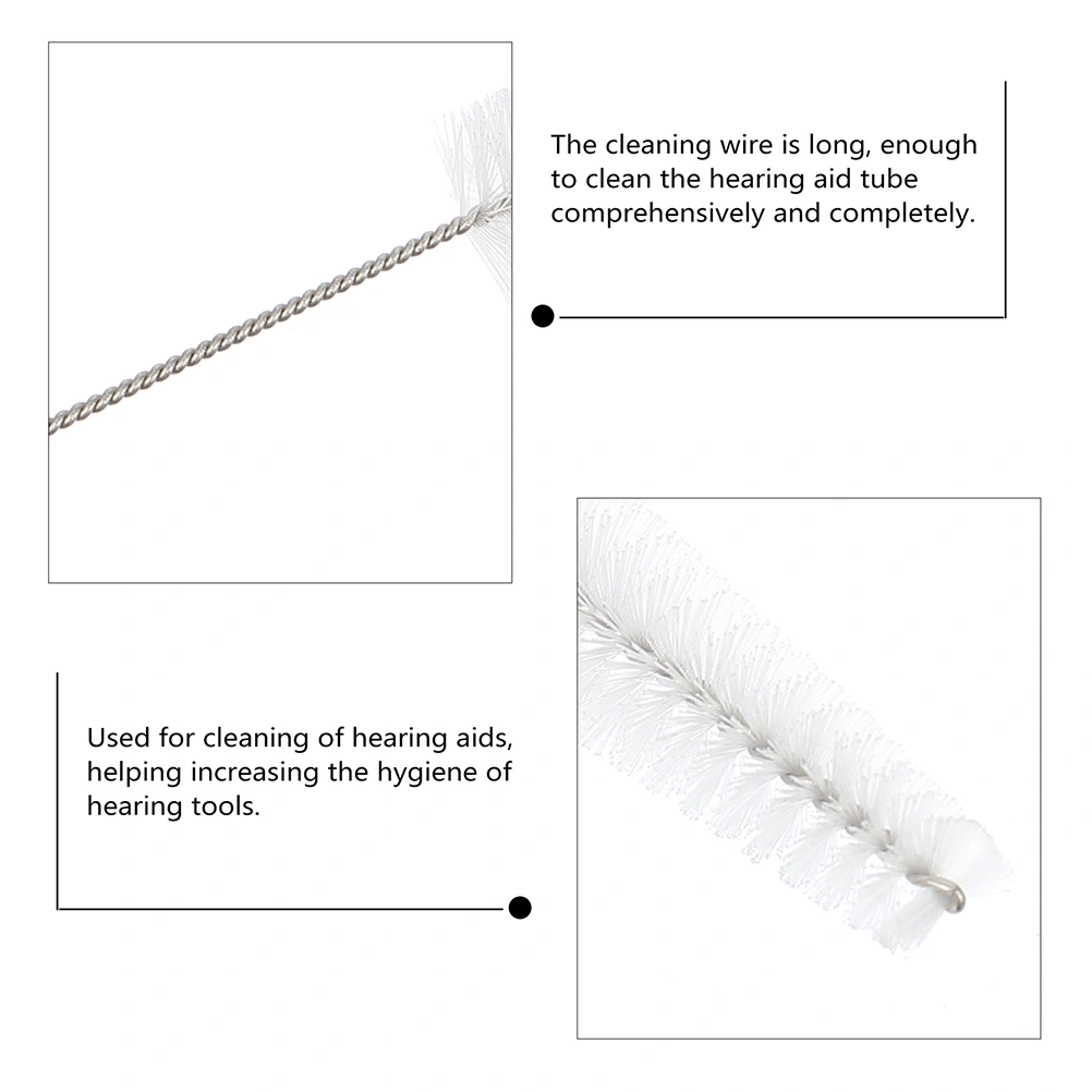 6pcs Hearing Aid Cleaning Brushes Hearing Amplifier Cleaner Cleaning Tools