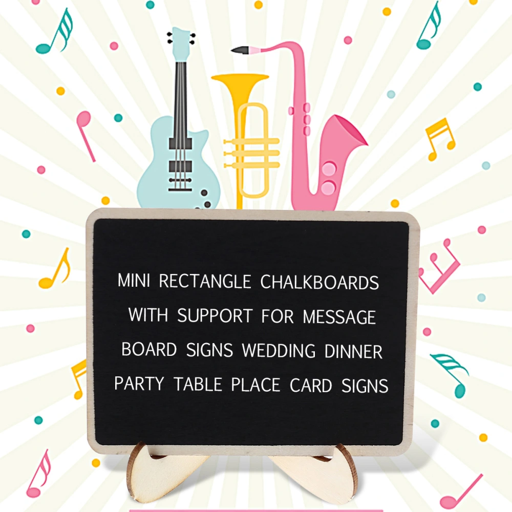 15pcs Mini Chalkboards with Support for Message Board Signs Wedding Dinner Party Table Place Signs