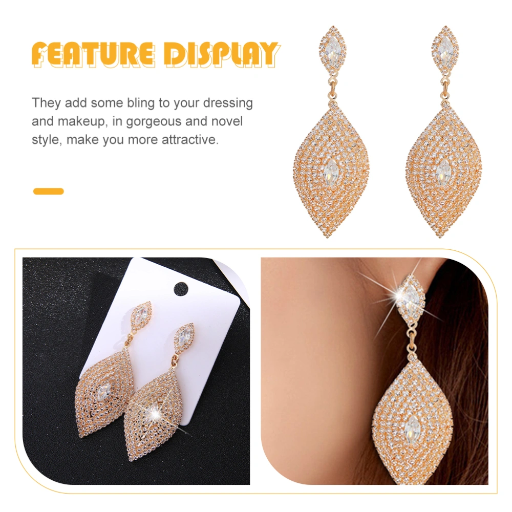 1 Pair Rhinestone Earrings for Women Earrings Jewelry Tassel Rhinestone Earrings