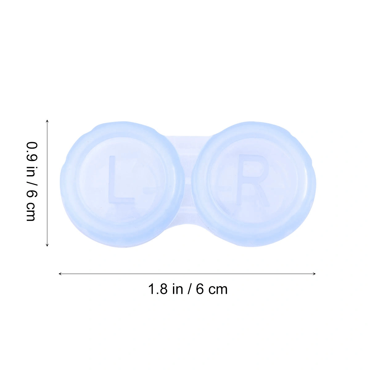 20pcs Lenses Case Holder Deep Well Flip-top Storage Box Container for Home and Travel (Color Mixing)