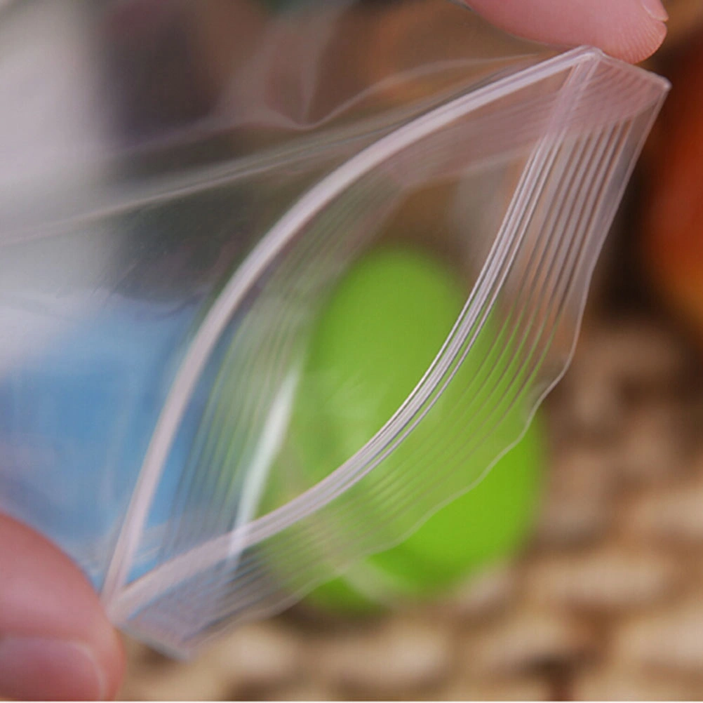 100pcs 7x10cm Thickening Reusable Plastic Clear Seal Bags Zipper Reclosable Storage Bags Dispenser Bag