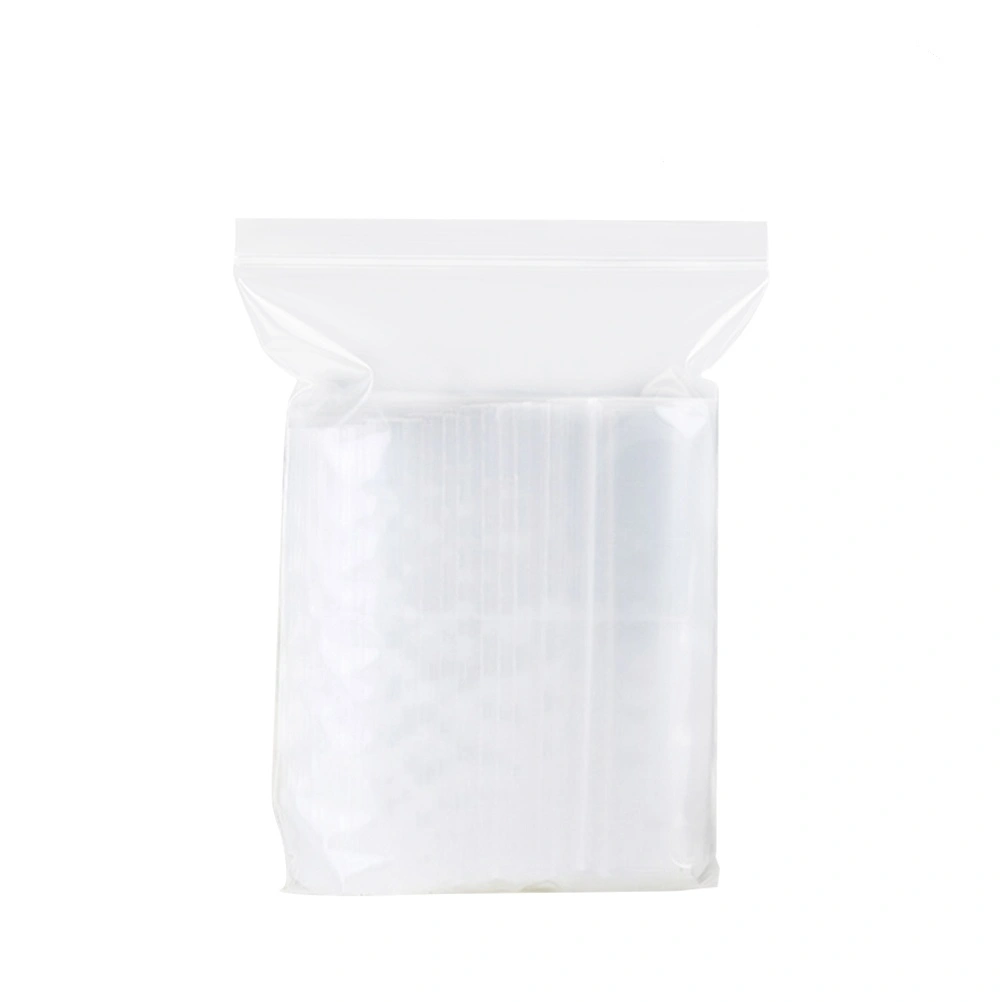 100pcs 7x10cm Thickening Reusable Plastic Clear Seal Bags Zipper Reclosable Storage Bags Dispenser Bag