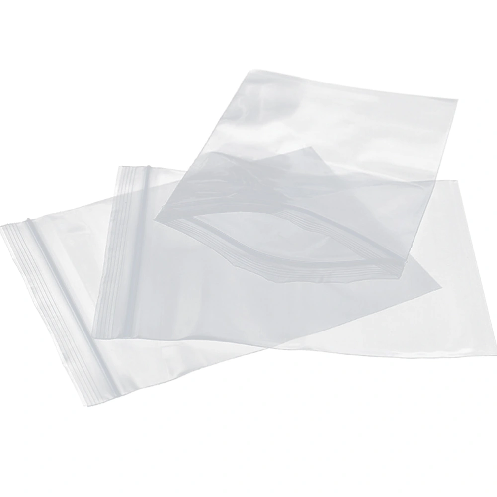 100pcs 7x10cm Thickening Reusable Plastic Clear Seal Bags Zipper Reclosable Storage Bags Dispenser Bag