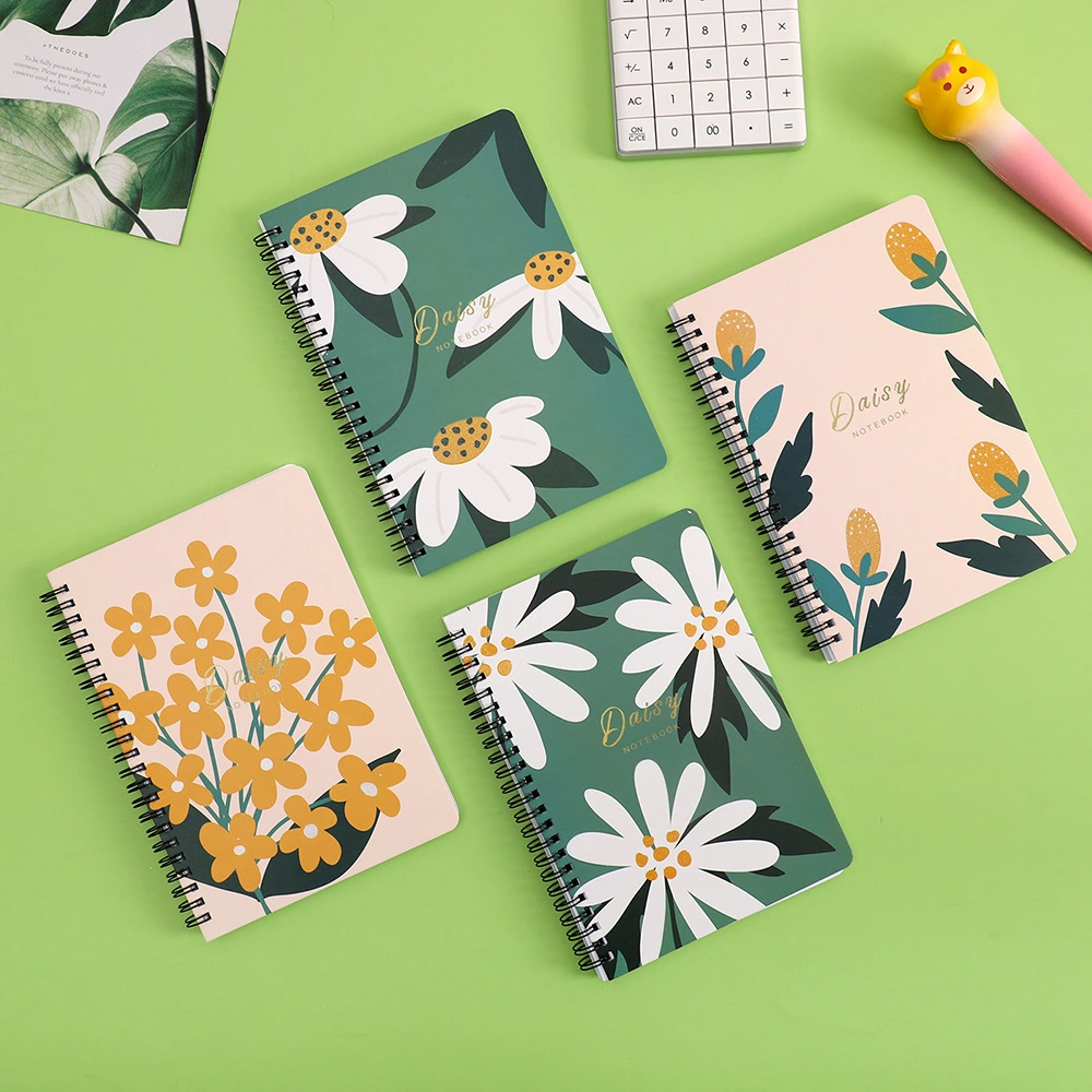 4 Books of Delicate Spiral Notebooks Paper Notebooks Writing Notebooks