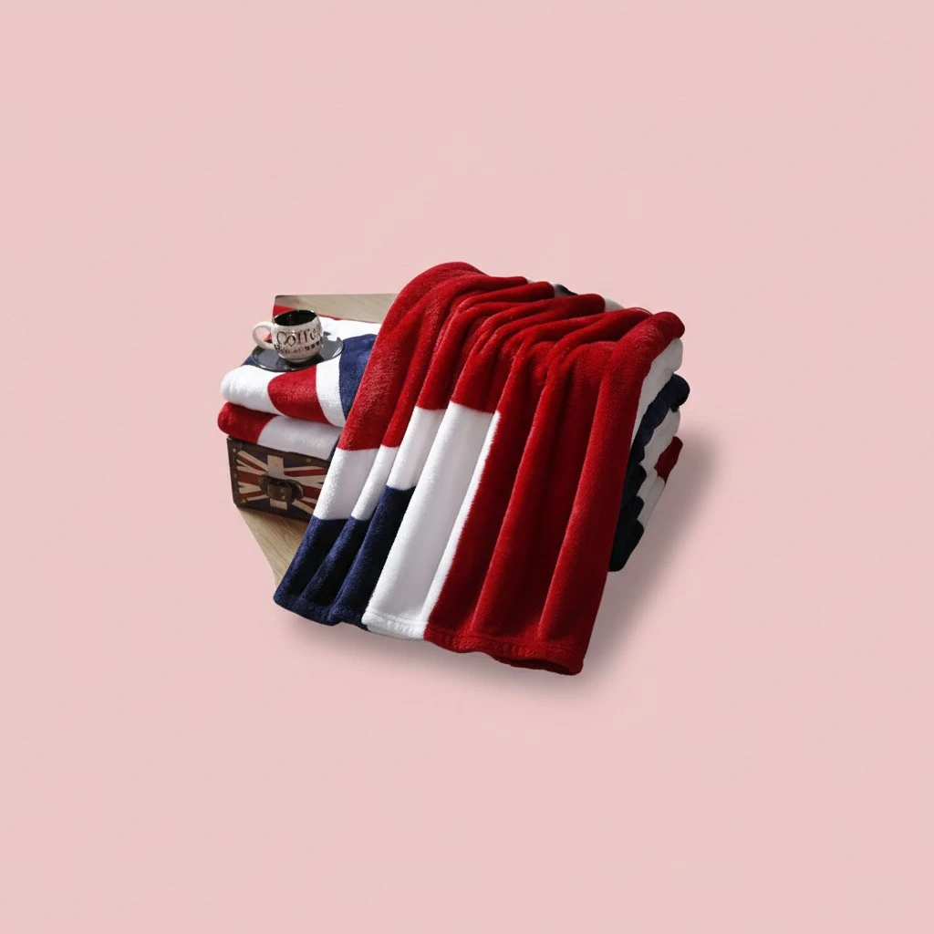 150x200cm Flag Blankets Lightweight Flannel Blanket Warm Bed Couch Blanket for Home and Travel (UK Flag)