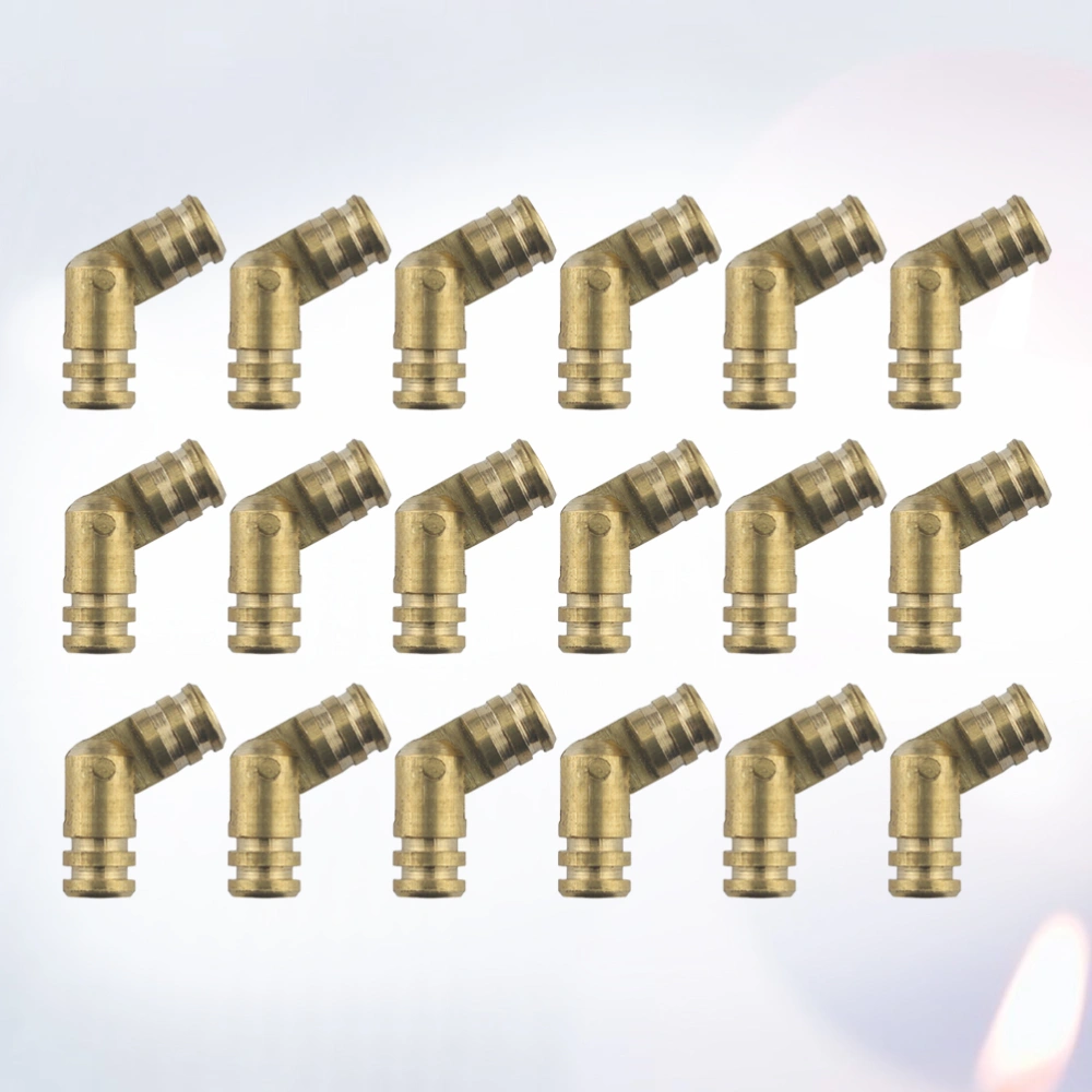 50Pcs 4x25mm Copper Duty Hinge Cylindrical Spring Hinges Creative Metal Hinge for Jewelry Box (Yellow)