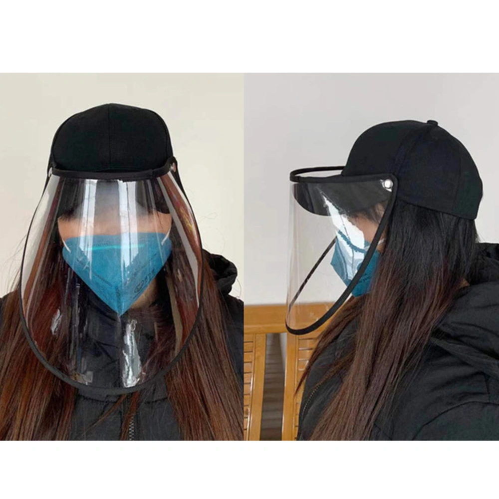 Useful Face Protective Mask Transparent Face Guard Spittle Oil-proof Cooking for Home Kitchen