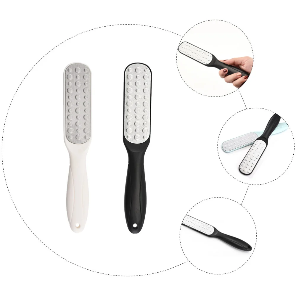 2Pcs Practical Foot File Callus Remover Pedicure Exfoliating Foot File for Salon