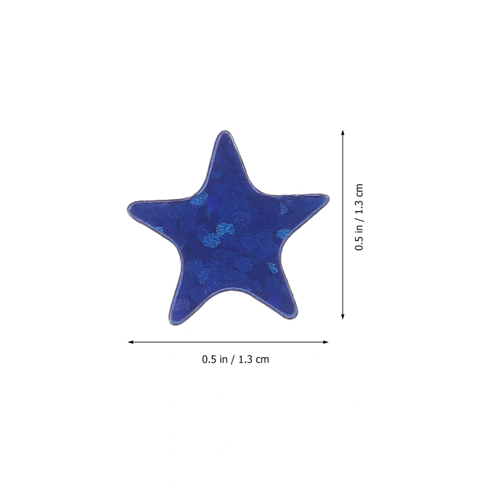 6 Sheets Holographic Star Stickers DIY Crafts Glitter Star Reward Stickers Party Favors Supplies