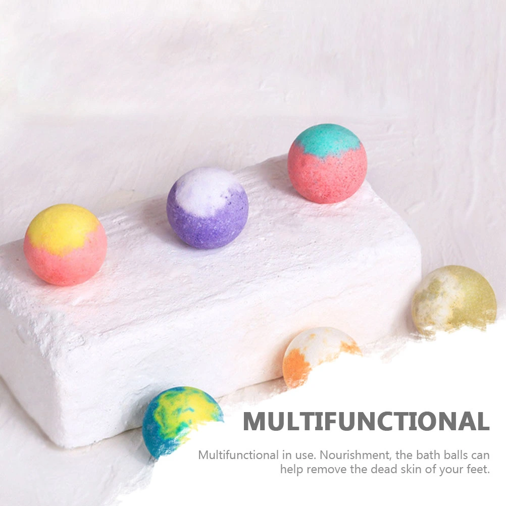 6Pcs Spa Foot Bath Balls Foot Bath Balls Foot Caring Bath Bombs for Home Use