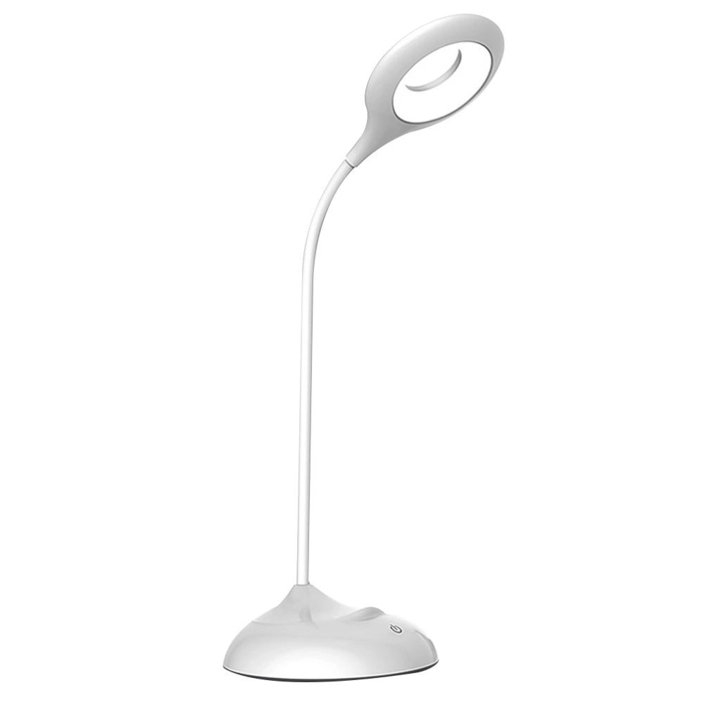 Reading Light Flexible Goose Neck Eye-caring Desktop Lamp with Phone Holder