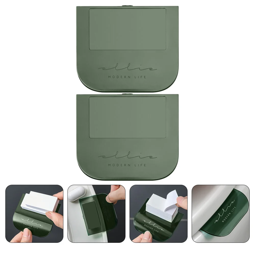 1 Set 2 Pcs Creative Toilet Seat Lifters Toilet Seat Cover Handles (Dark Green)