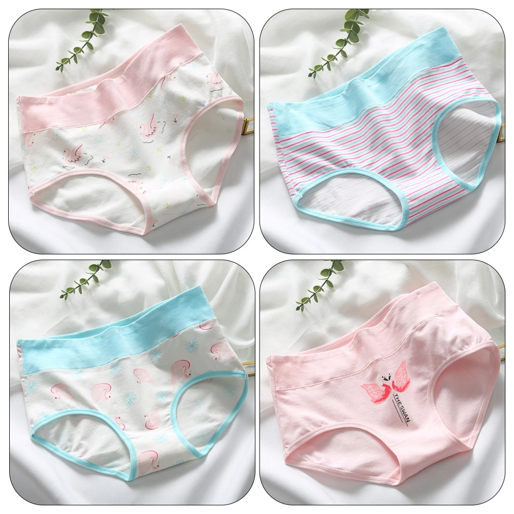 4pcs Comfortable Sanitary Briefs Cotton Physiological Underwear Leakproof Sanitary Pants