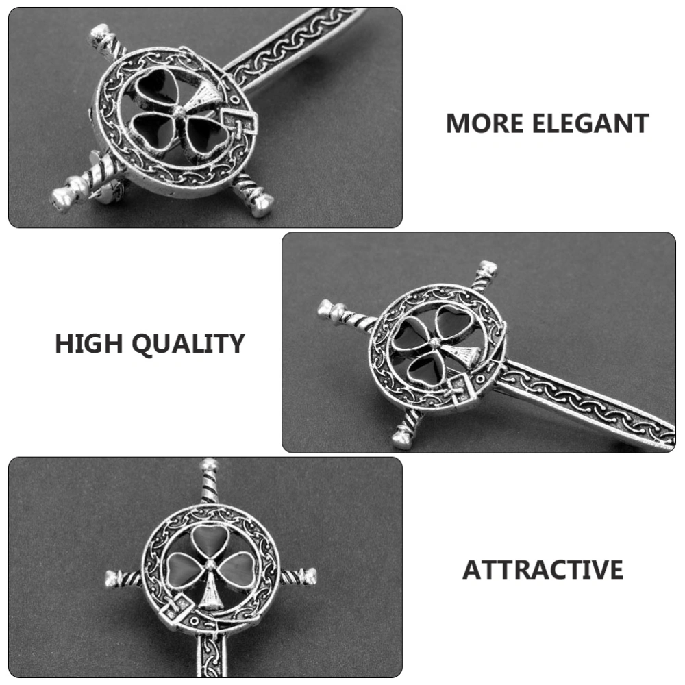 1pc Delicate Sword Brooch Fashion Retro Suit Breastpin Alloy Clothing Accessory