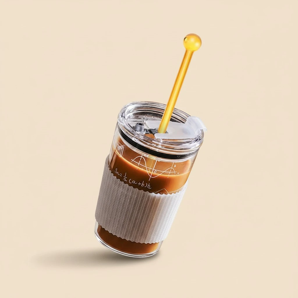 4Pcs Glass Straws Household Glass Straws Colored Beverage Straws Milk Tea Straws