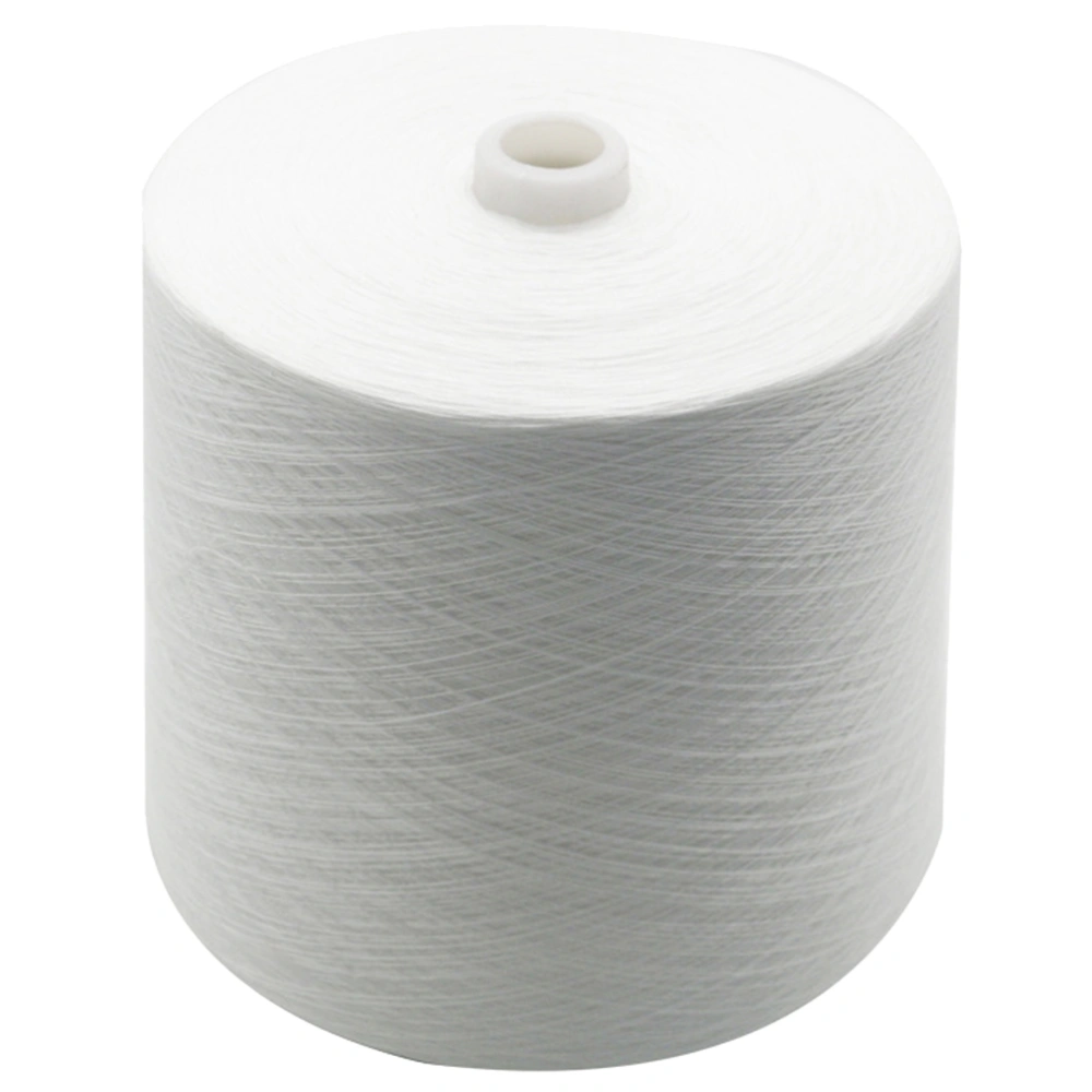 1 Roll Polyester Sewing Threads Wear-resistant Sewing Threads Practical Threads Material for Clothes Pants (White)