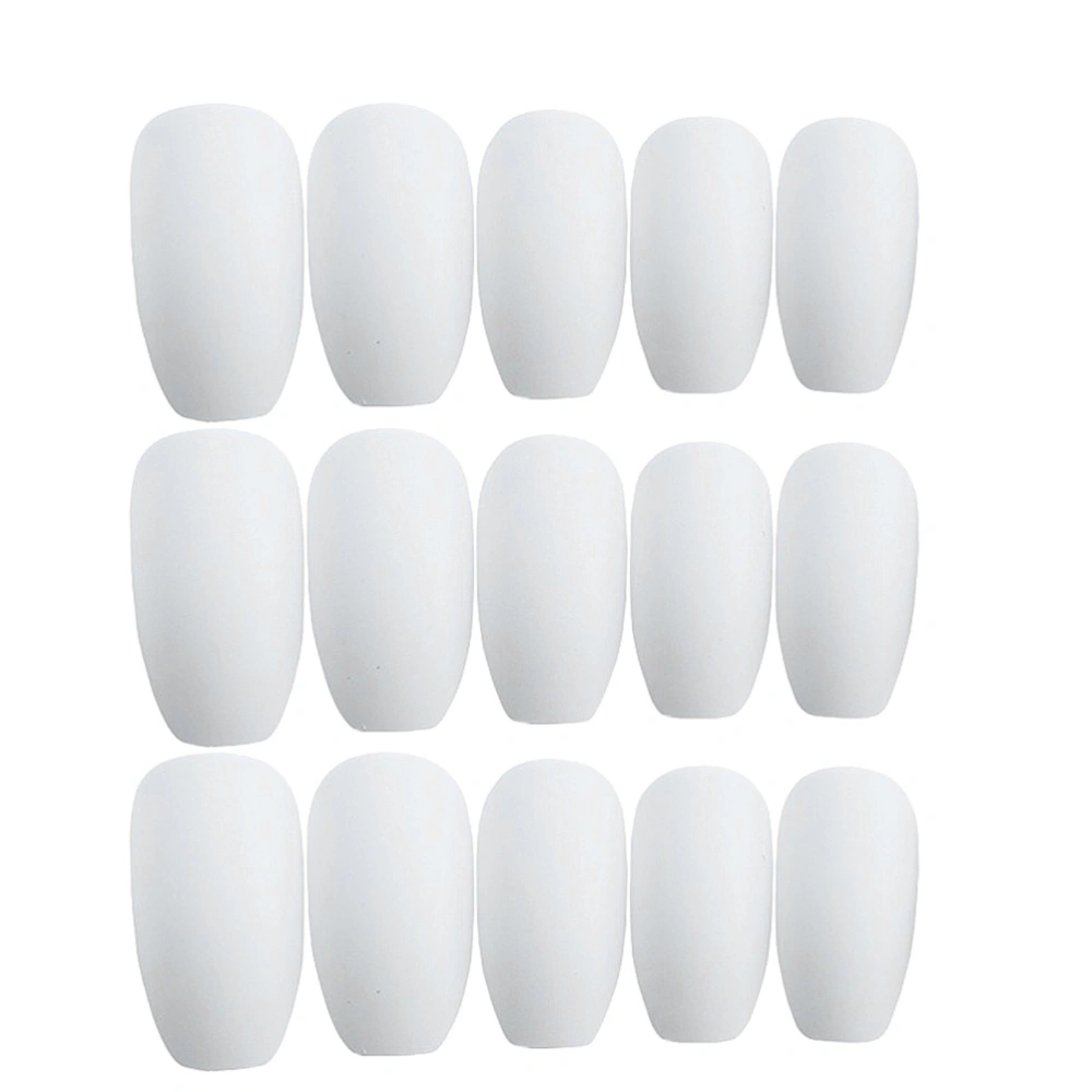 3 Sets Frosted Nail Art Sticker Fake Nail Decals Manicure Decor Creative Nail Sticker (24pcs/Set)