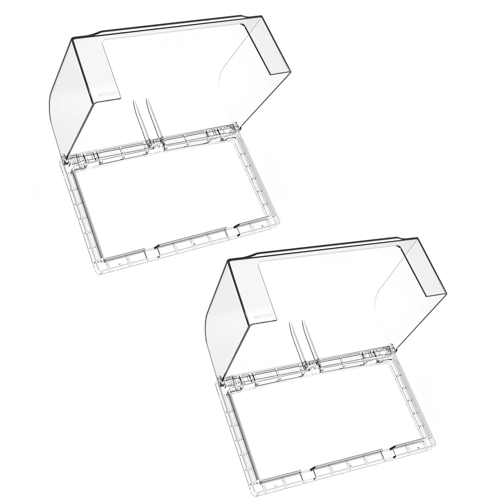 2pcs Household Splash-proof Socket Covers Double-position Type Switch Socket Protectors