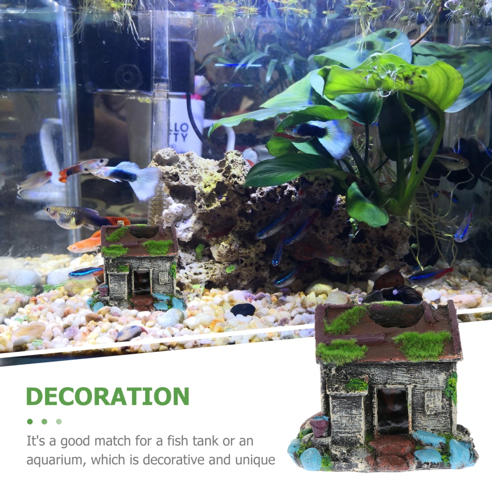 Fish Tank Shelter House Decorative Fish Breeding House Aquarium Landscaping Adornment