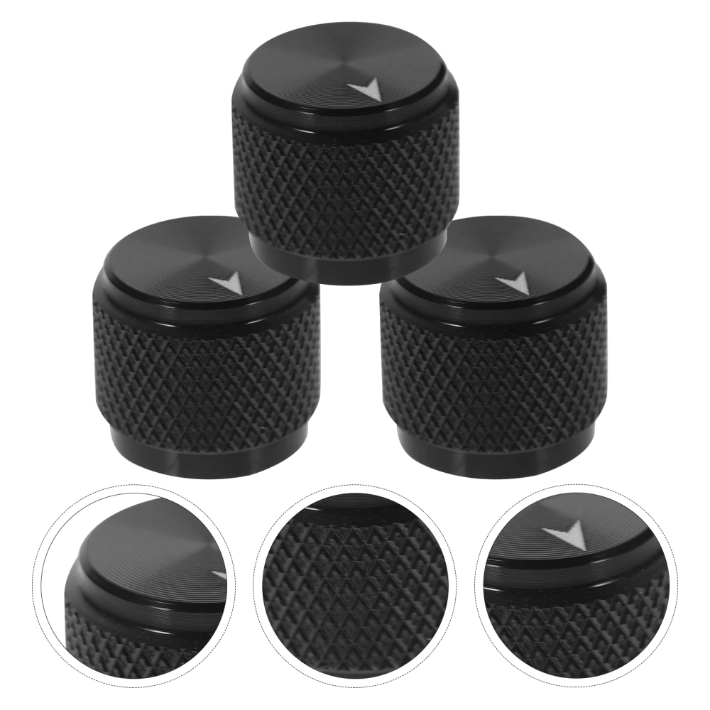 4pcs Aluminium Alloy Guitar Tone Volume Knob Caps Replacement Guitar Parts