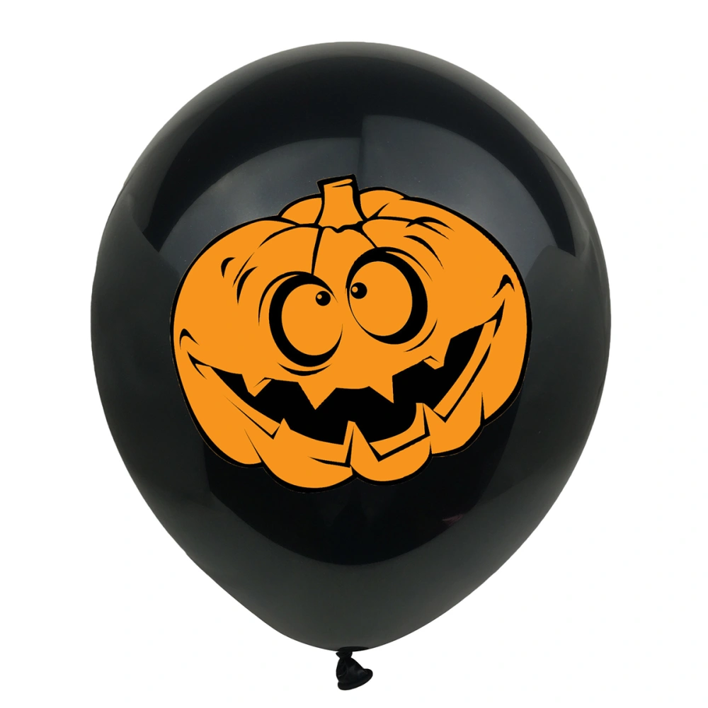 30pcs Halloween Decoration Supplies Pumpkin Blood Fingerprint Balloons Latex Balloons Layout Decorations (10pcs Pumpkin, 10pcs White Fingerprint, 10pcs Black Fingerprint, 12inch)