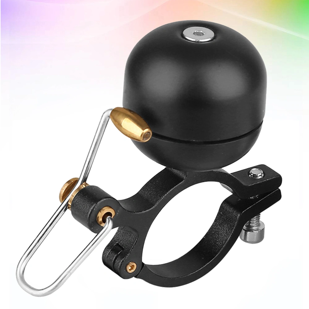 1Pc Vintage Copper Bike Bell Classic Horn Bike Ring Cycling Alarm Warning Bells Cycling Equipment Accessories for Mountain Bike Road Bike (Black)