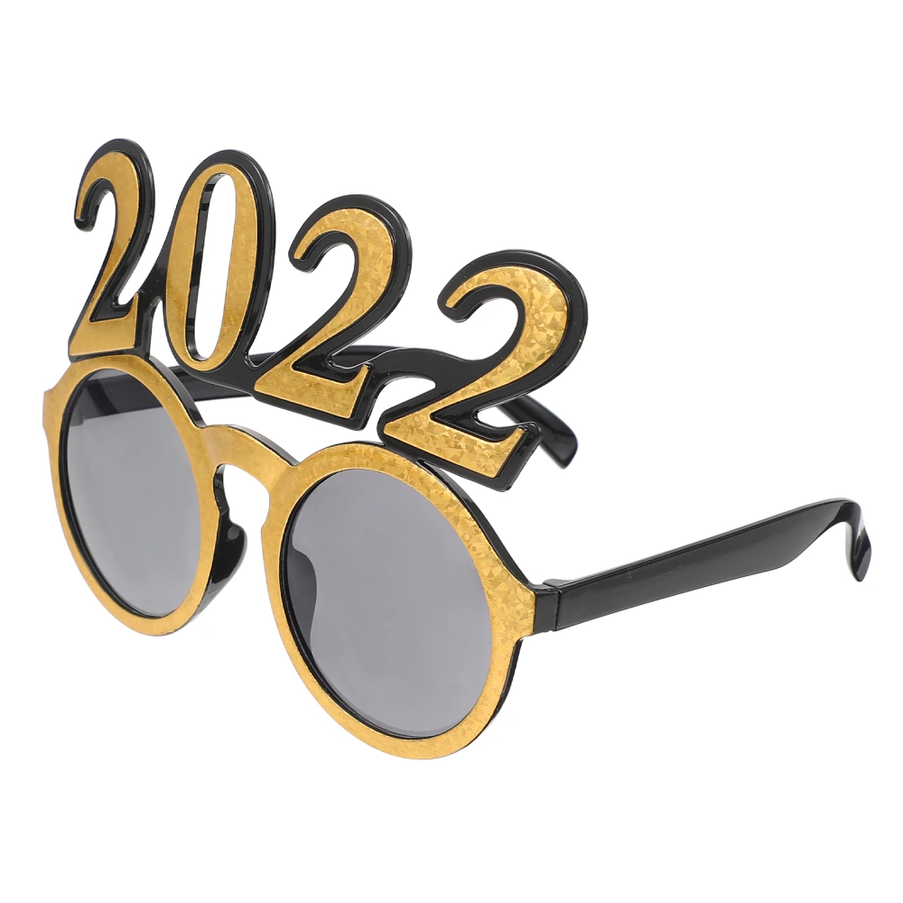 1Pc New Year's Day Party Photo Props Number Design Eyeglasses Party Decors