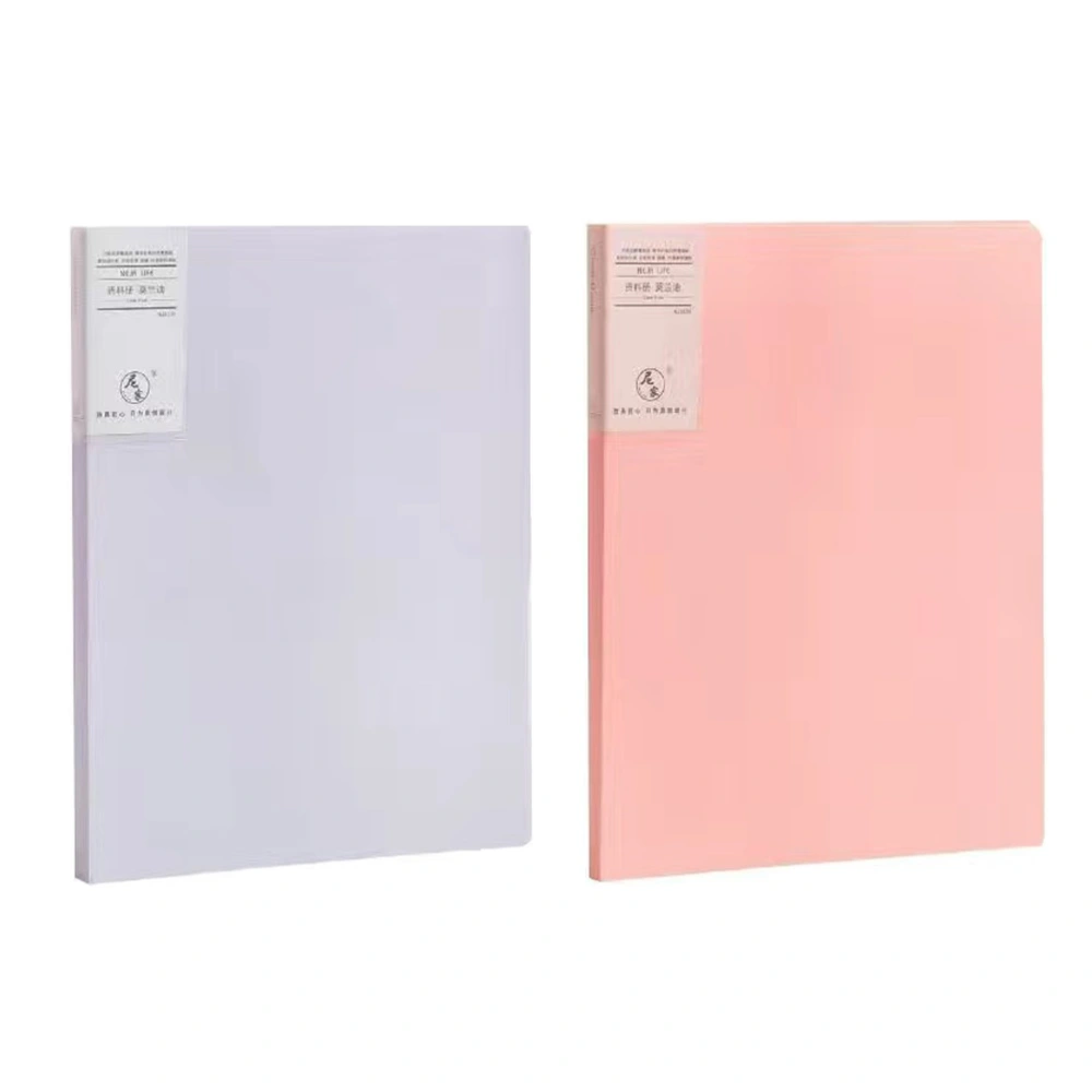 2Pcs Plastic File Folders A4 File Holders Multi-function Document Holders