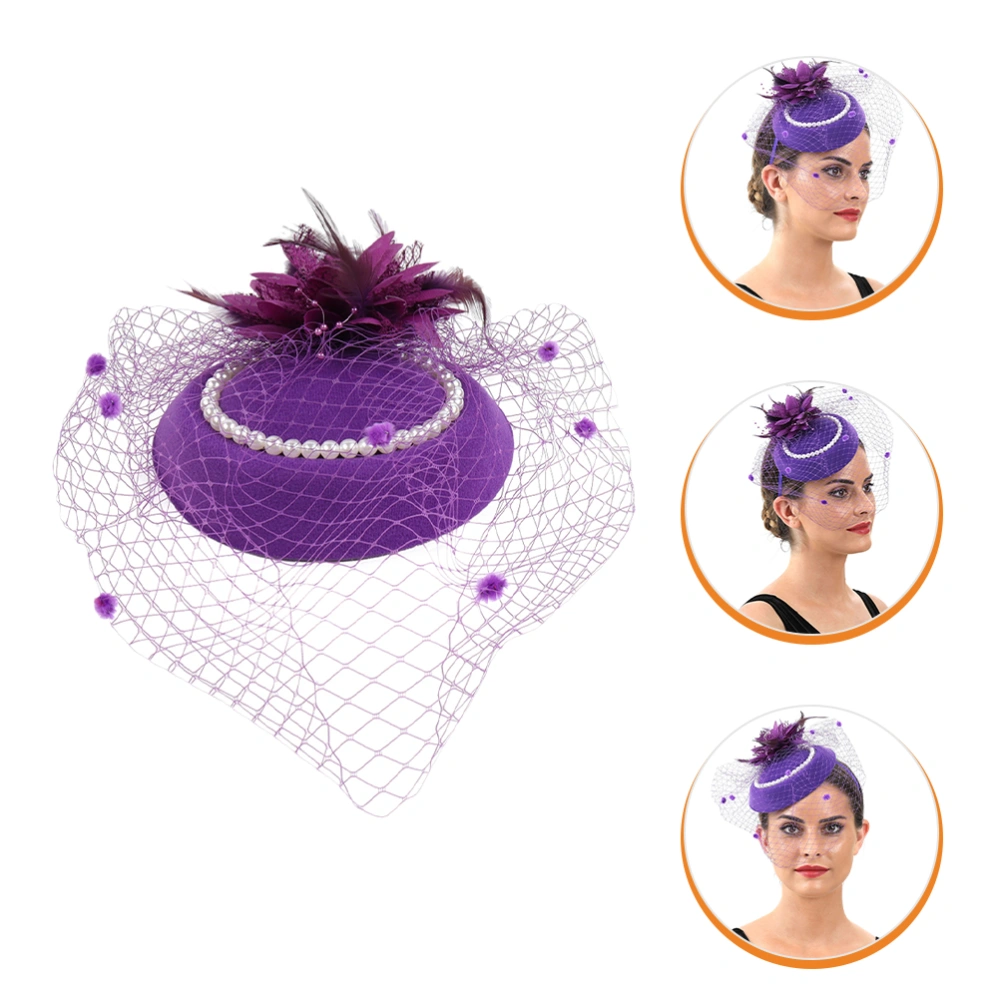 Tea Party Fascinator Wedding Bride Headband Women Banquet Fascinator Women Headpiece