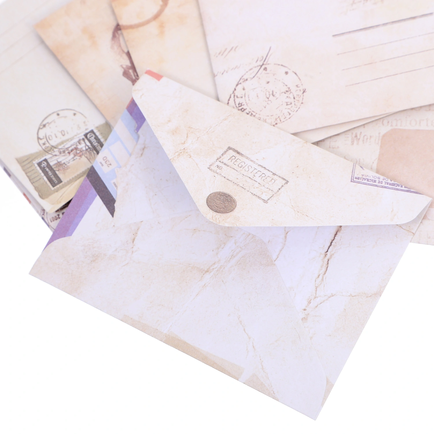60pcs Mini Envelopes Small Paper Envelopes Retro Envelopes Cards Envelopes