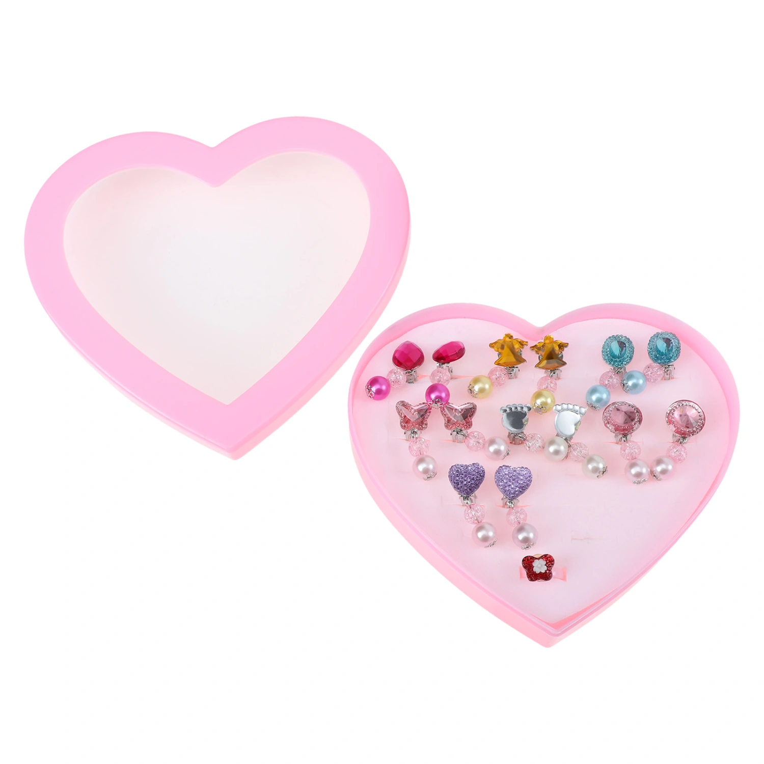 1 Set Girls Clip-on Earrings Kids Earrings Jewelry Set Girl Party Favors