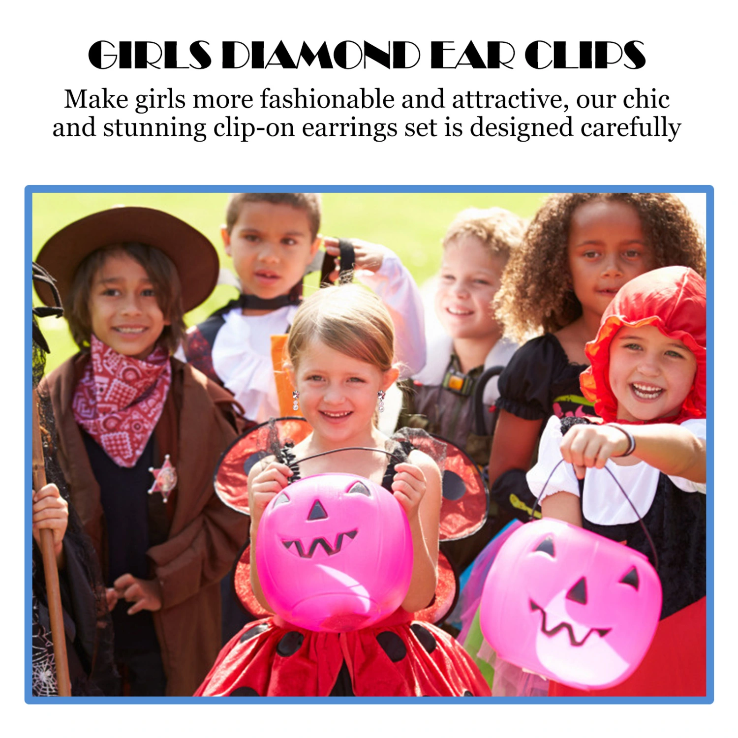 1 Set Girls Clip-on Earrings Kids Earrings Jewelry Set Girl Party Favors